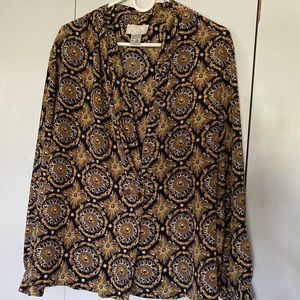 Vintage cal neck blouse
